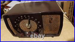 VINTAGE H723Z 50s OLD WORKING ZENITH AM-FM MCM ATOMIC RETRO ANTIQUE TUBE RADIO