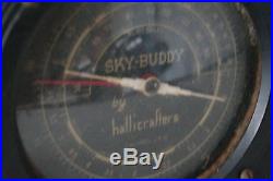 VINTAGE HALLICRAFTERS SKY BUDDY SHORTWAVE TUBE RADIO RECEIVER 5T
