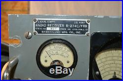 VINTAGE HAMMARLUND SP 600 JX 14 TUBE HAM RADIO RECEIVER MILITARY WithSPEAKER R 247