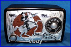 VINTAGE HOPALONG CASSIDY RADIO BY ARVIN 1950s OUTSTANDING CONDITION & WORKS