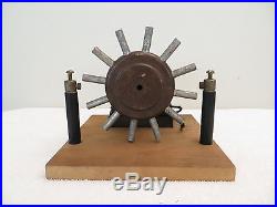 VINTAGE MARCONI ERA ROTARY SPARK GAP With ROBBINS MYERS ANTIQUE ELECTRIC MOTOR