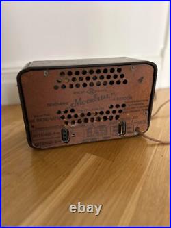 VINTAGE MOSKOVICH RARE TUBE RADIO 50's USSR BAKELITE ART DECO WORKING VINTAGE MOSKOVICH RARE TUBE RADIO 50's USSR BAKELITE ART DECO WORKING