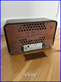 VINTAGE MOSKOVICH RARE TUBE RADIO 50's USSR BAKELITE ART DECO WORKING VINTAGE MOSKOVICH RARE TUBE RADIO 50's USSR BAKELITE ART DECO WORKING