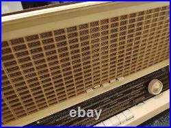 VINTAGE Norelco Tube Radio B5X88A/05 Ferrocepter Multi Band D-Ampli Semi-working