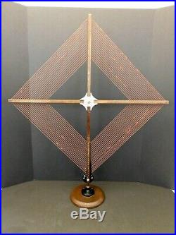 VINTAGE OLD 1920s EXCELLENT LINCOLN FOLDING ANTIQUE WOOD RADIO LOOP ANTENNA