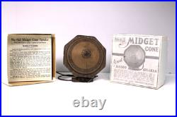 VINTAGE OLD 1920s IN BOX NA-ALD VERY NICE ANTIQUE MIDGET RADIO CONE SPEAKER VINTAGE OLD 1920s IN BOX NA-ALD VERY NICE ANTIQUE MIDGET RADIO CONE SPEAKER