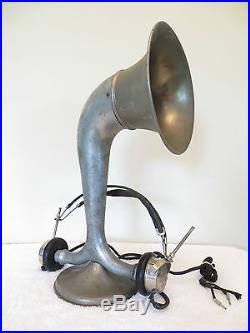 VINTAGE OLD 1920s KING AMPLITONE MIDGET ANTIQUE RADIO PHONES HORN SPEAKER