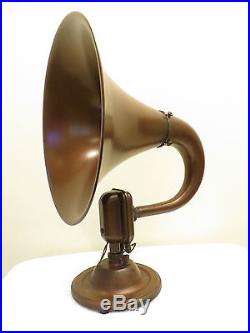 VINTAGE OLD 1920s NEAR MINT ANTIQUE BRISTOL AUDIOPHONE RADIO SPEAKER WORKS