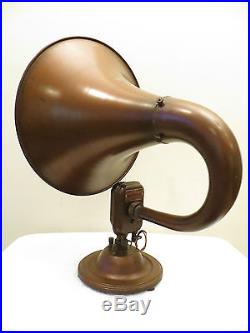 VINTAGE OLD 1920s NEAR MINT ANTIQUE BRISTOL AUDIOPHONE RADIO SPEAKER WORKS