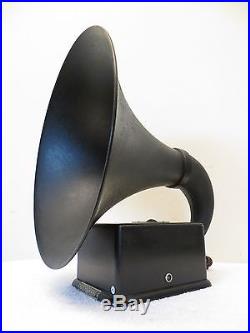 VINTAGE OLD 1920s RAREST ANTIQUE DICTOGRAPH RADIO HORN SPEAKER LARGE 12 BELL