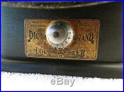 VINTAGE OLD 1920s WORKING ANTIQUE DICTOGRAND RADIO HORN SPEAKER VOLUME CONTROL