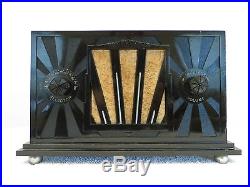 Vintage Old 1933 Art Deco Tom Thumb Jr. Bakelite & Chrome Antique Tube Radio