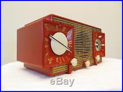 VINTAGE OLD 1950s ANTIQUE RARE COLOR AM-FM ZENITH MID CENTURY RETRO CLOCK RADIO