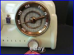 VINTAGE OLD 1950s CROSLEY AUTO DASHBOARD FACADE MID CENTURY ANTIQUE CLOCK RADIO