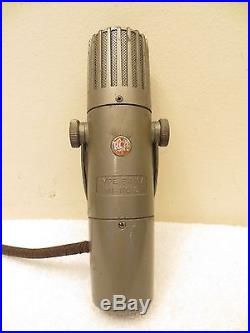 VINTAGE OLD 1950s RCA BK-5A ART DECO RADIO STUDIO RIBBON ANTIQUE MICROPHONE