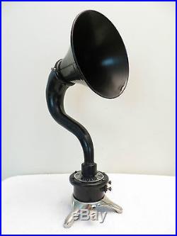 Vintage Old Amplion Model Ar-15 Chrome Base Working Antique Radio Horn Speaker