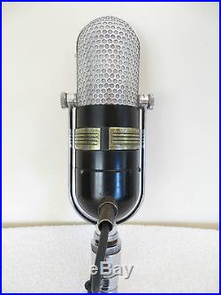VINTAGE OLD ANTIQUE RCA 77 RADIO BAKELITE & CHROME MICROPHONE + ENAK RESTORATION