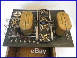 Vintage Old Antique Westinghouse Radio Amplifier & 5 Good Tubes & Chassis Photos