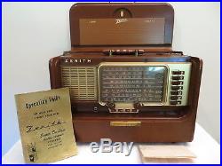 Vintage Old Excellent Zenith MID Century Multiband Antique Transoceanic Radio