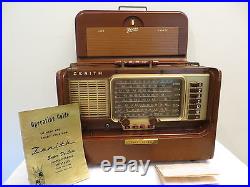 Vintage Old Excellent Zenith MID Century Multiband Antique Transoceanic Radio