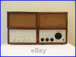 Vintage Old Klh 8 & Model 13 MID Century Fm Stereo Hi-fi Tube Amplifier Radio