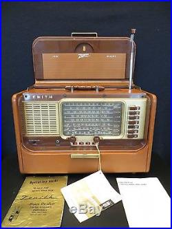 Vintage Old Near Mint Zenith MID Century Multiband Antique Transoceanic Radio