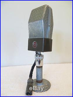 VINTAGE OLD RCA 74-B ART DECO MID CENTURY ANTIQUE RADIO STUDIO RIBBON MICROPHONE