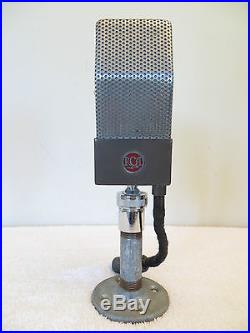VINTAGE OLD RCA 74-B ART DECO MID CENTURY ANTIQUE RADIO STUDIO RIBBON MICROPHONE