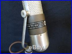 Vintage Old Rca 77dx Antique Radio Tv Studio Ribbon Microphone + Multi-impedance