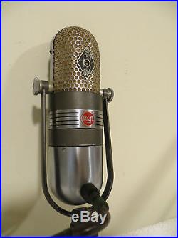 VINTAGE OLD RCA 77DX CBS RADIO TV STUDIO RIBBON MICROPHONE + MULTI-IMPEDANCE