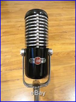Vintage Old Webster Streamlined Art Deco Bakelite & Chrome Ribbon Microphone