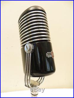 Vintage Old Webster Streamlined Art Deco Bakelite & Chrome Ribbon Microphone