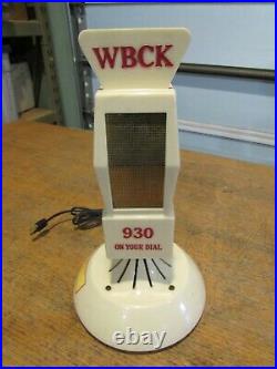 VINTAGE ORIGINAL 1950's WBCK MICROPHONE RADIO 930 ON YOUR DIAL BATTLE CREEK, MI