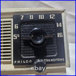 VINTAGE PHILCO TRANSITONE TUBE RADIO Bakelite 1953 Working Rare USA