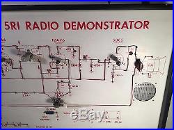 VINTAGE RARE 1950's WORKING PACKARD-BELL 5 RI RADIO DEMONSTRATOR SALESMAN SAMPLE