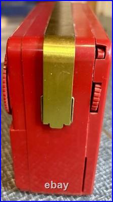 VINTAGE, RARE, Attic Find Roland 4PL 4P2-1 4P2-2 Portable Red Radio 1957