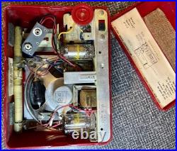 VINTAGE, RARE, Attic Find Roland 4PL 4P2-1 4P2-2 Portable Red Radio 1957
