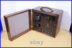 VINTAGE RCA RADIOLA II MODEL AR-800 RADIO VG CONDX with COVER & TUBES