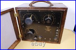 VINTAGE RCA RADIOLA II MODEL AR-800 RADIO VG CONDX with COVER & TUBES