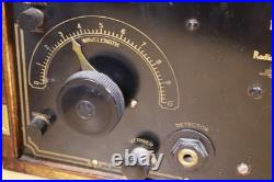 VINTAGE RCA RADIOLA II MODEL AR-800 RADIO VG CONDX with COVER & TUBES