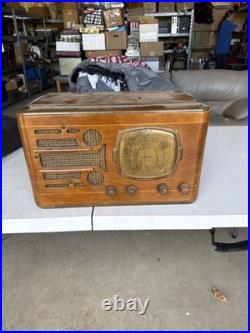 VINTAGE TRUETONE AUTODIAL TUBE RADIO D-716 WOOD CASE Project