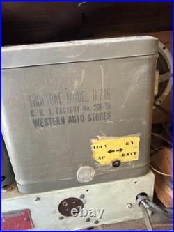 VINTAGE TRUETONE AUTODIAL TUBE RADIO D-716 WOOD CASE Project
