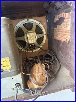 VINTAGE TRUETONE AUTODIAL TUBE RADIO D-716 WOOD CASE Project