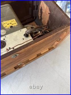 VINTAGE TRUETONE AUTODIAL TUBE RADIO D-716 WOOD CASE Project