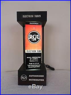 Vintage Working Rca Radio Television Antique Advertising Lightup Motion Sign