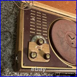 VINTAGE Wilcox Gay Recordette 0J10 AM Tube Radio Record Cutter Recorder Player