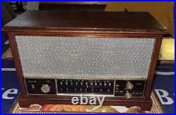VINTAGE ZENITH Long Distance AM/FM Tube RADIO Model K731 Tested VGUC