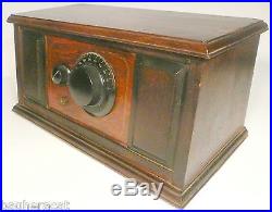 VIntage 1925 MONTGOMERY WARD AIRLINE 1 TUBE RADIO with BATTERY & BOOKLET