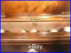 VIntage DAYFAN 7 BATTERY RADIO GOOD TUNING / 7 tubes / WALNUT TOP / pigtail