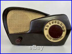 VIntage PHILCO Transitone 1949 Boomerang Bakelite Mid Century Modern Phono Radio